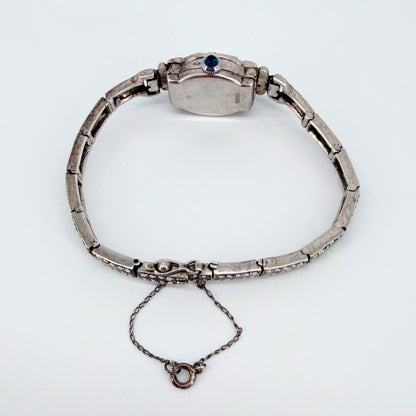Ladies Ciro Sterling Silver & Marcasite Cocktail Watch Boxed - 1959 - Working