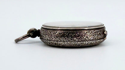 Antique Swiss Silver Cased Pocket Watch - Working