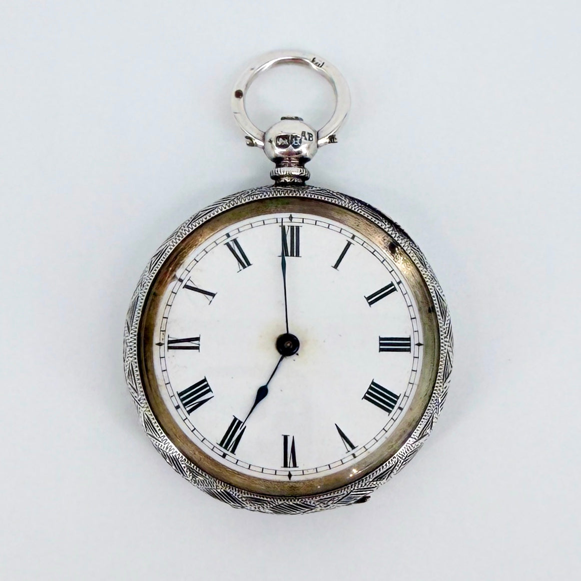 Antique Silver Pocket Watch - London 1883 Arthur Baume - Working