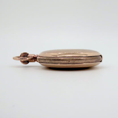 Antique Elgin Full Hunter Pocket Watch 1928 – Keystone Gold Filled Case – Working