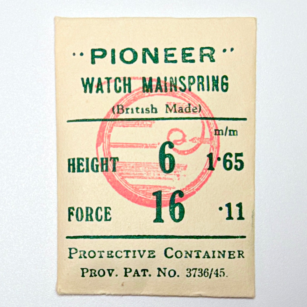 Pioneer Mainspring - H 1.65 mm × T 0.11 mm - image 1