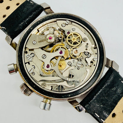 Vintage Freeson Black Dial Chronograph Watch - Landeron 48 - c.1960s