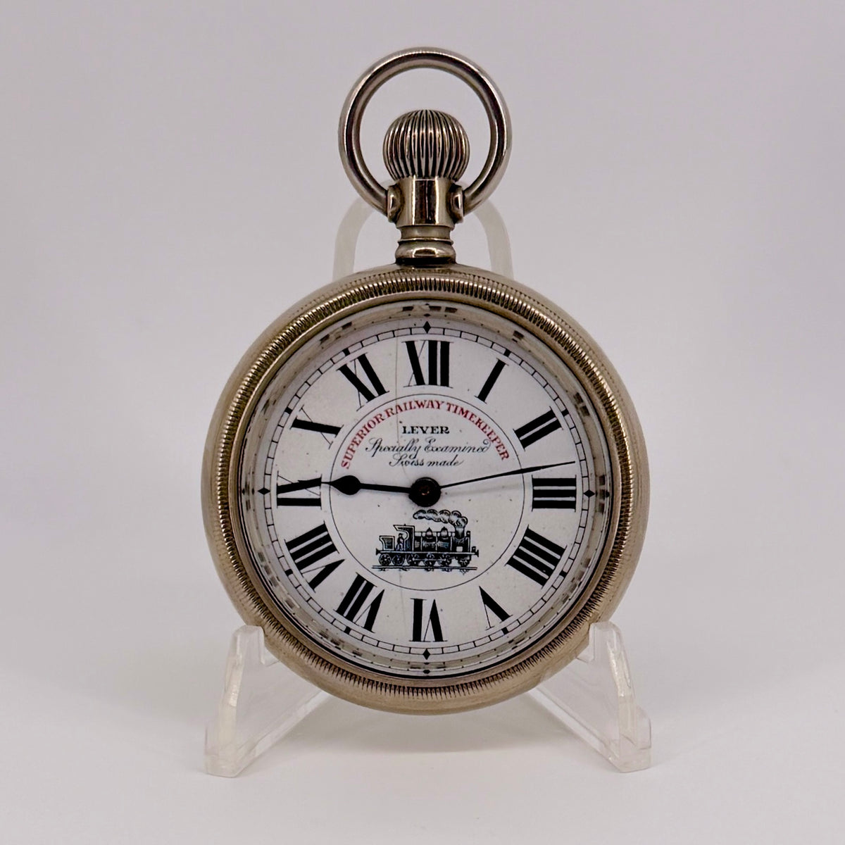 Antique Superior Railway Timekeeper Pocket Watch – Swiss - Working