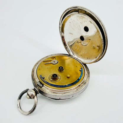 Antique Silver Pocket Watch – London Import 1918 – William Henry Sparrow – Spares/Repair