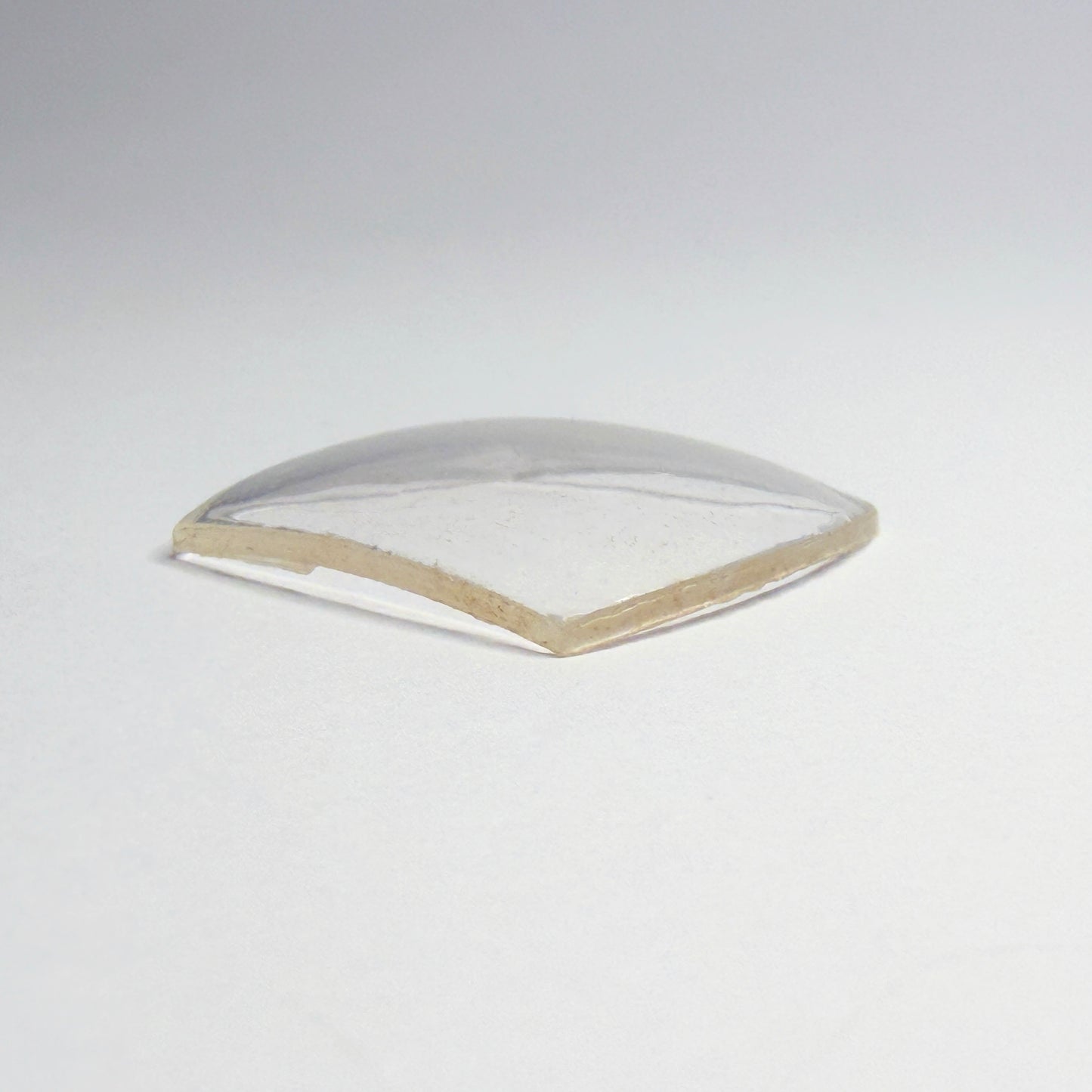 Tonneau / Barrel - Bottom Edge Curved (Both Sides) - G-S Flexo Acrylic Watch Crystals - Vintage New Old Stock