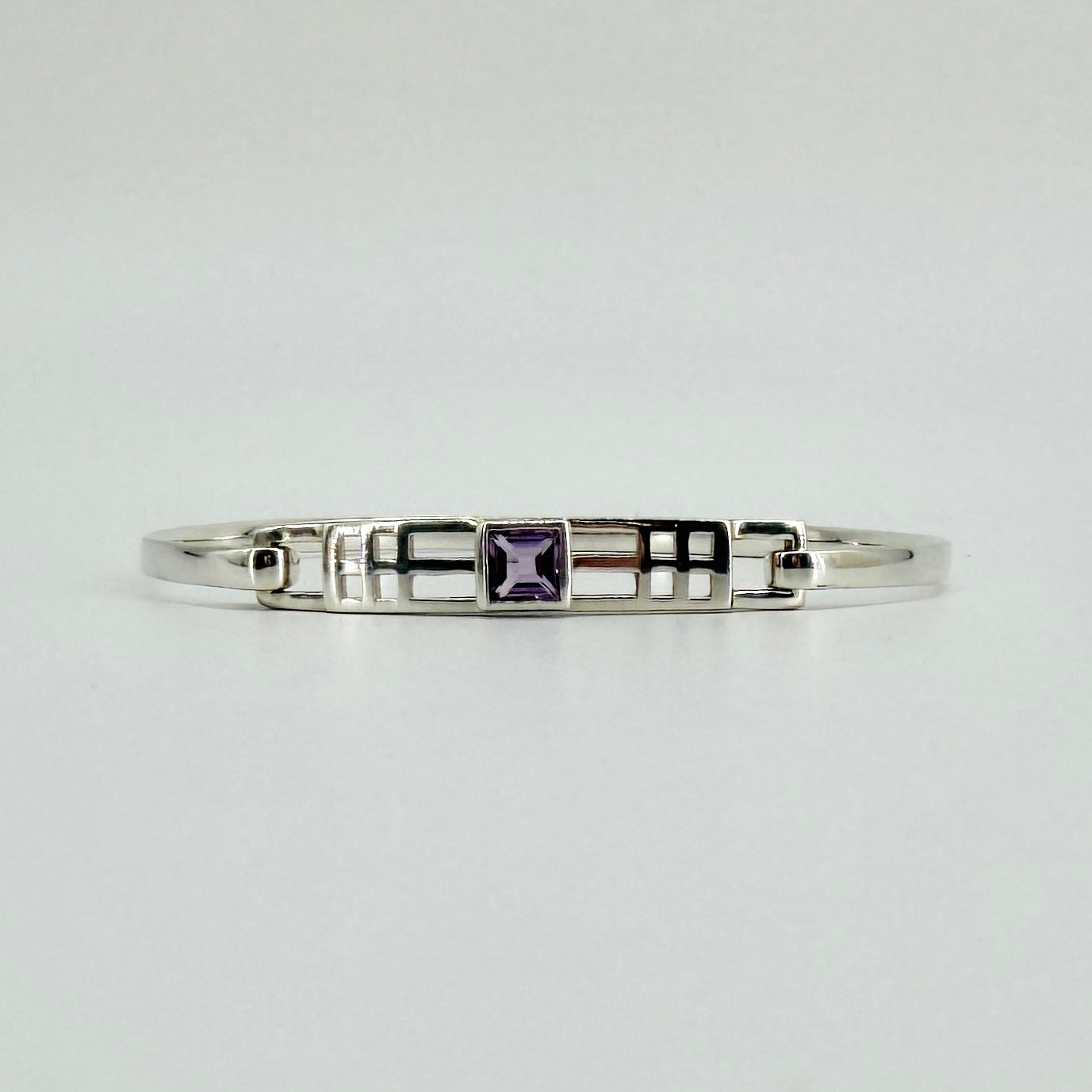 Vintage Kit Heath Sterling Silver & Amethyst Bangle – Edinburgh 1998