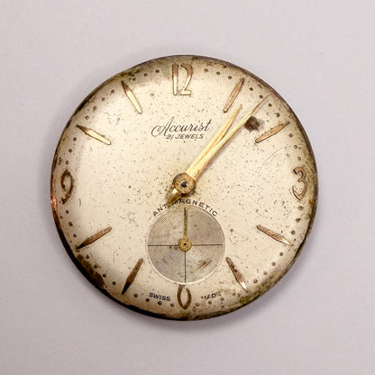 AS 1002 / 984 "Accurist" Watch Movement - Spares or Repair