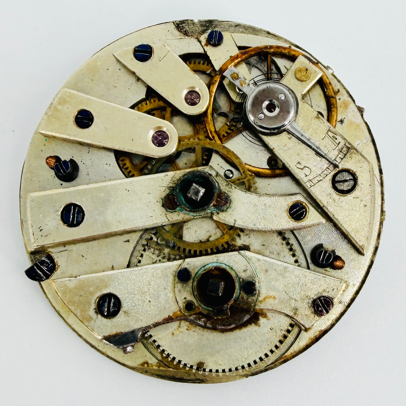 Antique Swiss Pocket Watch Movement - 34mm – Spares or Repair