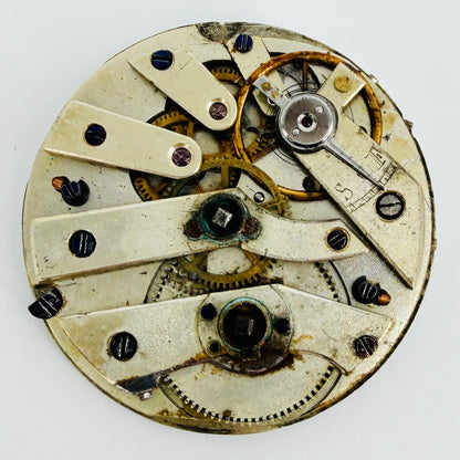 Antique Swiss Pocket Watch Movement - 34mm – Spares or Repair