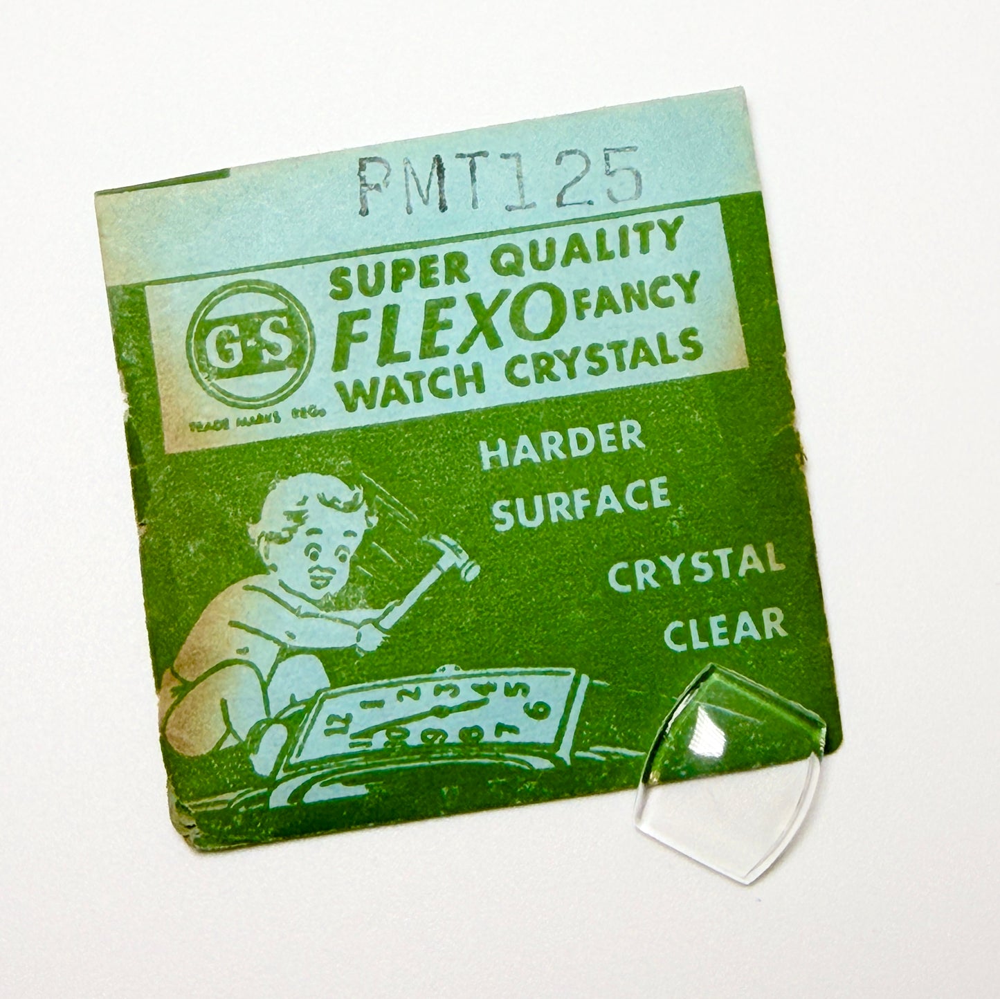 Tonneau / Barrel (PMT Series) - Bottom Edge Curved (Long Sides) - G-S Flexo Acrylic Watch Crystals - Vintage New Old Stock