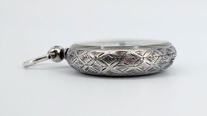 Antique Silver Pocket Watch - London 1883 Arthur Baume - Working