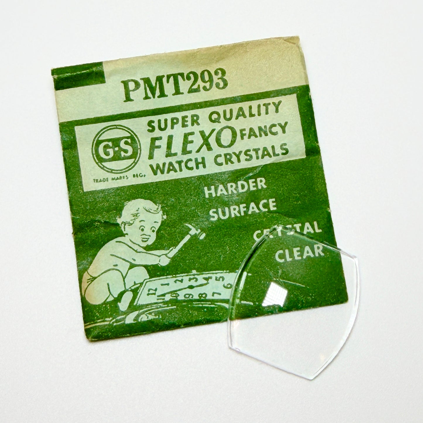 Tonneau / Barrel (PMT Series) - Bottom Edge Curved (Both Sides) - G-S Flexo Acrylic Watch Crystals - Vintage New Old Stock