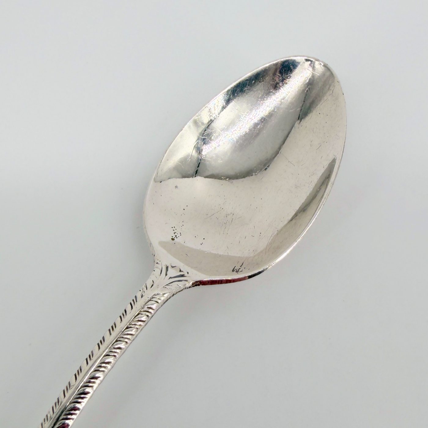 Sterling Silver Manchester Souvenir Tea Spoon, Birmingham 1945, Sydney & Co. - image 5