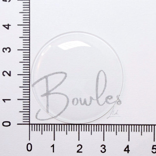 37.3mm Round Medium Dome Mineral Glass Watch Crystal - Antique New Old Stock - image 1