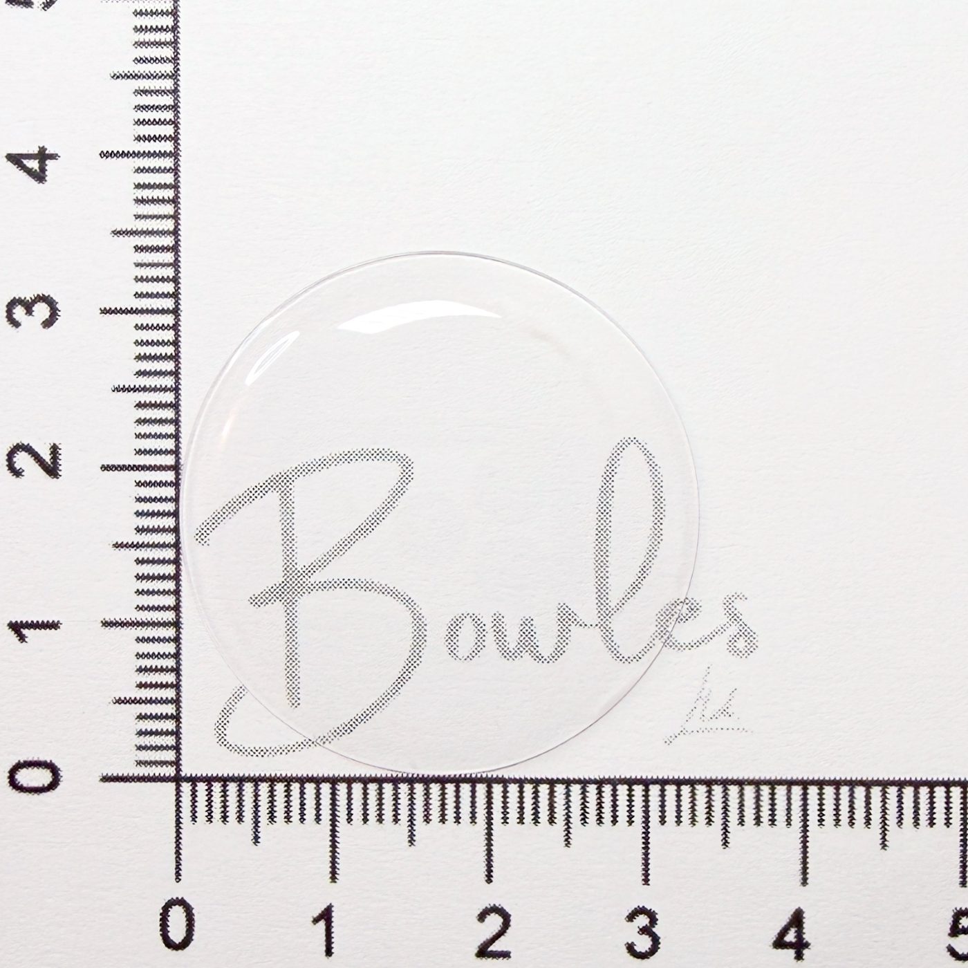 Antique New Old Stock — 33.4 mm — Round Low Dome — Mineral Glass Watch Crystal — WC0005/161 - image 1