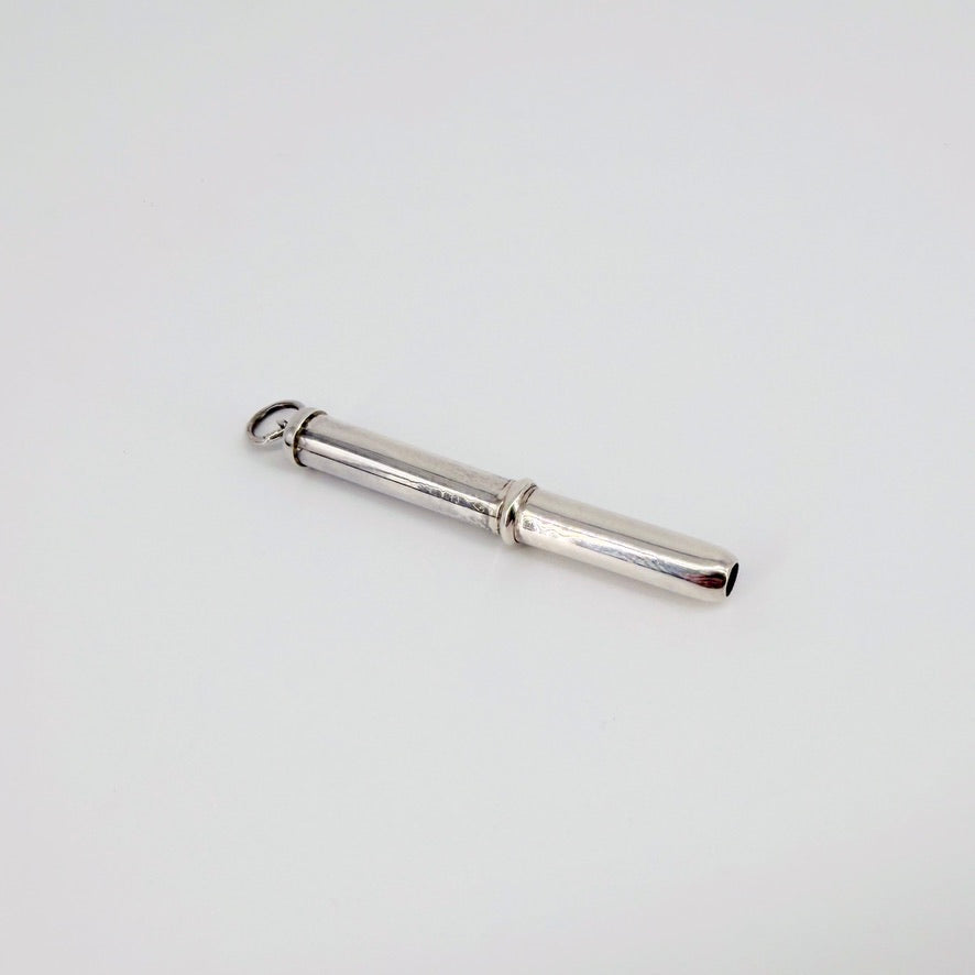 Sterling Silver Retractable Toothpick, Hallmarked London 2005 - image 4