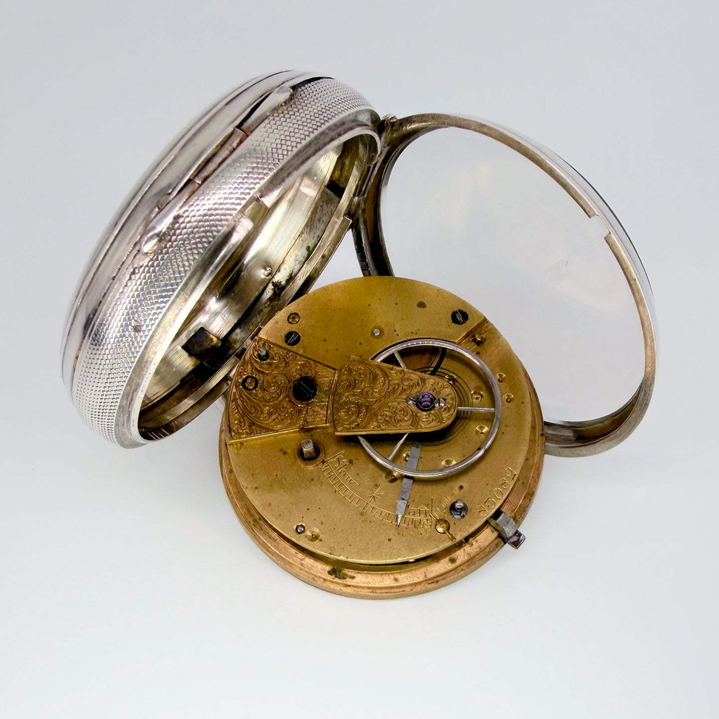 Antique Silver Fusee Pocket Watch - London 1873 William Carter - Working