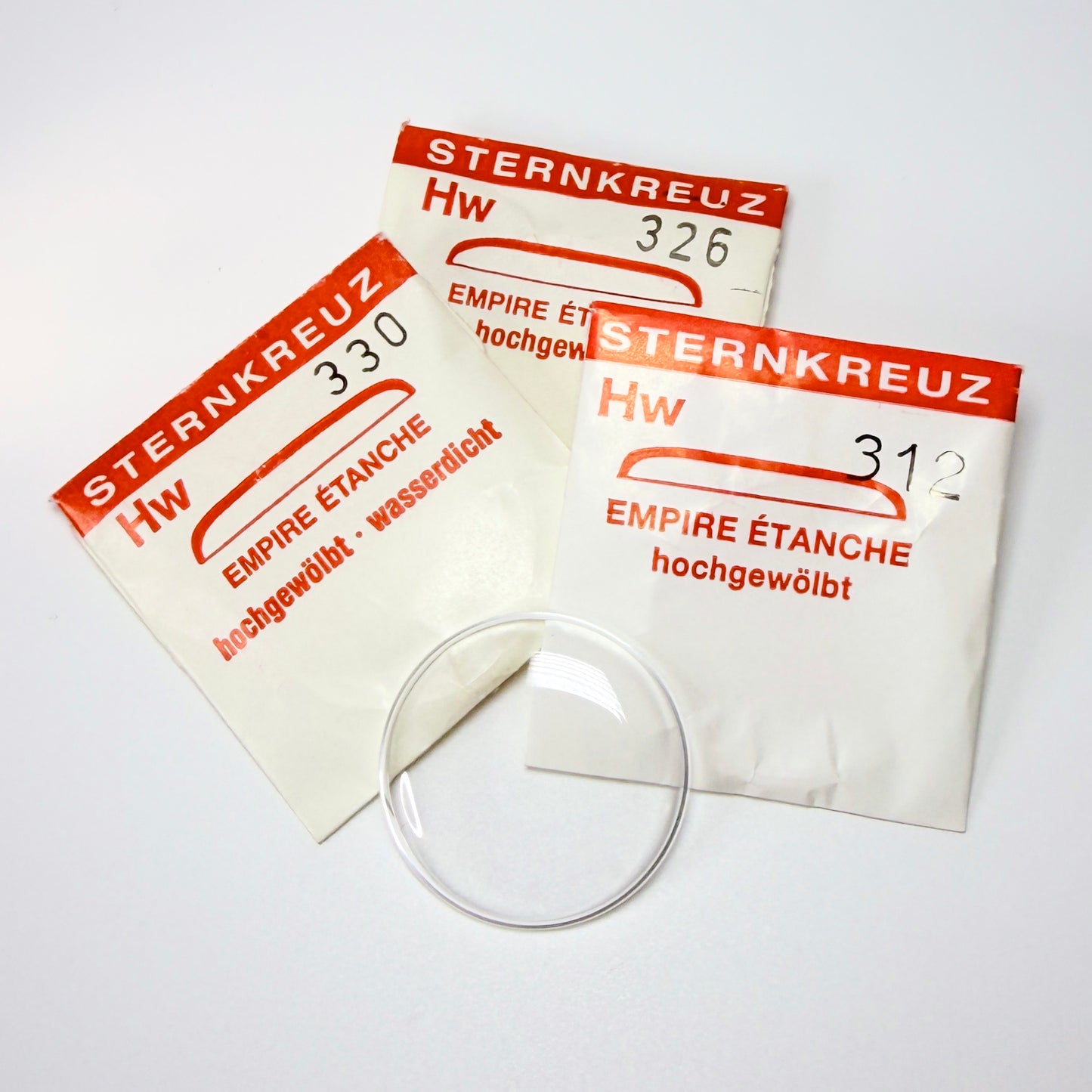 Sternkreuz Empire Watch Crystals - Acrylic, Round, High Dome