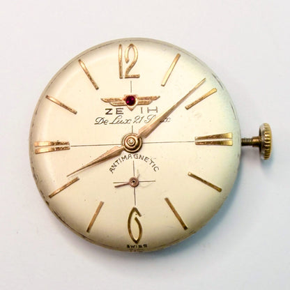 Zeih De Luxe 21 Jewels Watch Movement with Dial – 23.8mm (For Spares or Repair) - image 2