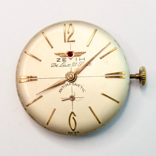 Zeih De Luxe 21 Jewels Watch Movement with Dial – 23.8mm (For Spares or Repair) - image 2
