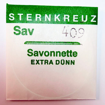 Sternkreuz Savonnette Extra Thin Hunter Pocket Watch Crystals (Acrylic, Low Dome)