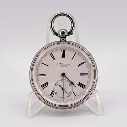 Antique Silver J.W. Benson “The Ludgate” Pocket Watch - London 1887 - Working