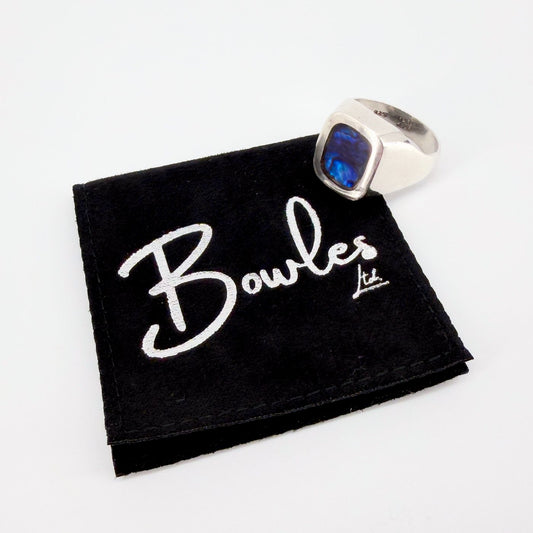 Vintage Sterling Silver & Abalone Handmade Ring – UK Size S - image 2