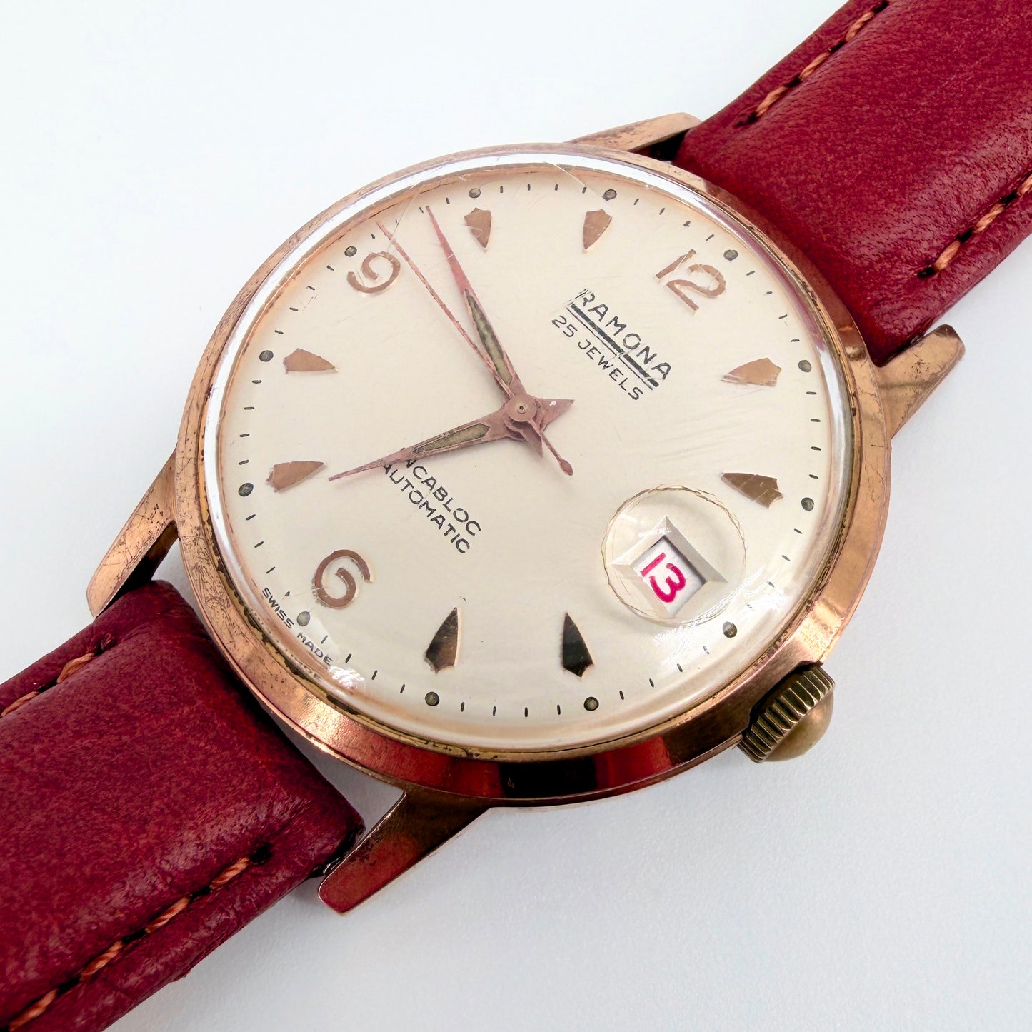 Vintage Ramona Automatic Wristwatch – 25 Jewels – Felsa 692 – c.1950s