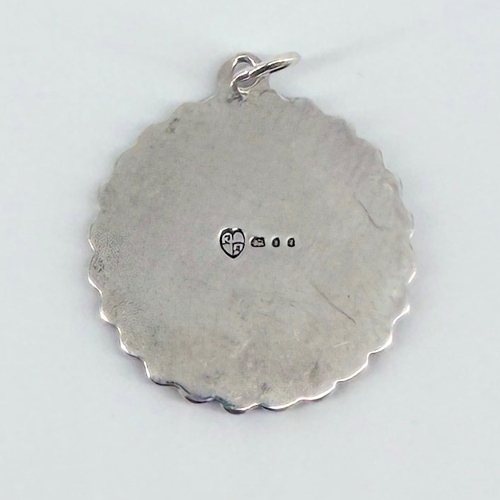 Vintage Sterling Silver St Christopher Pendant – London 1971 – Fred Manshaw Ltd