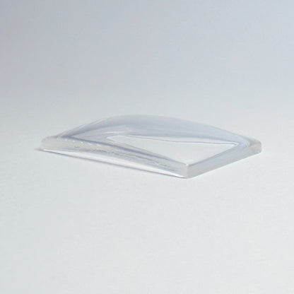 Rectangle - Bottom Edge Curved (Long Sides) - G-S Flexo Acrylic Watch Crystals - Vintage New Old Stock