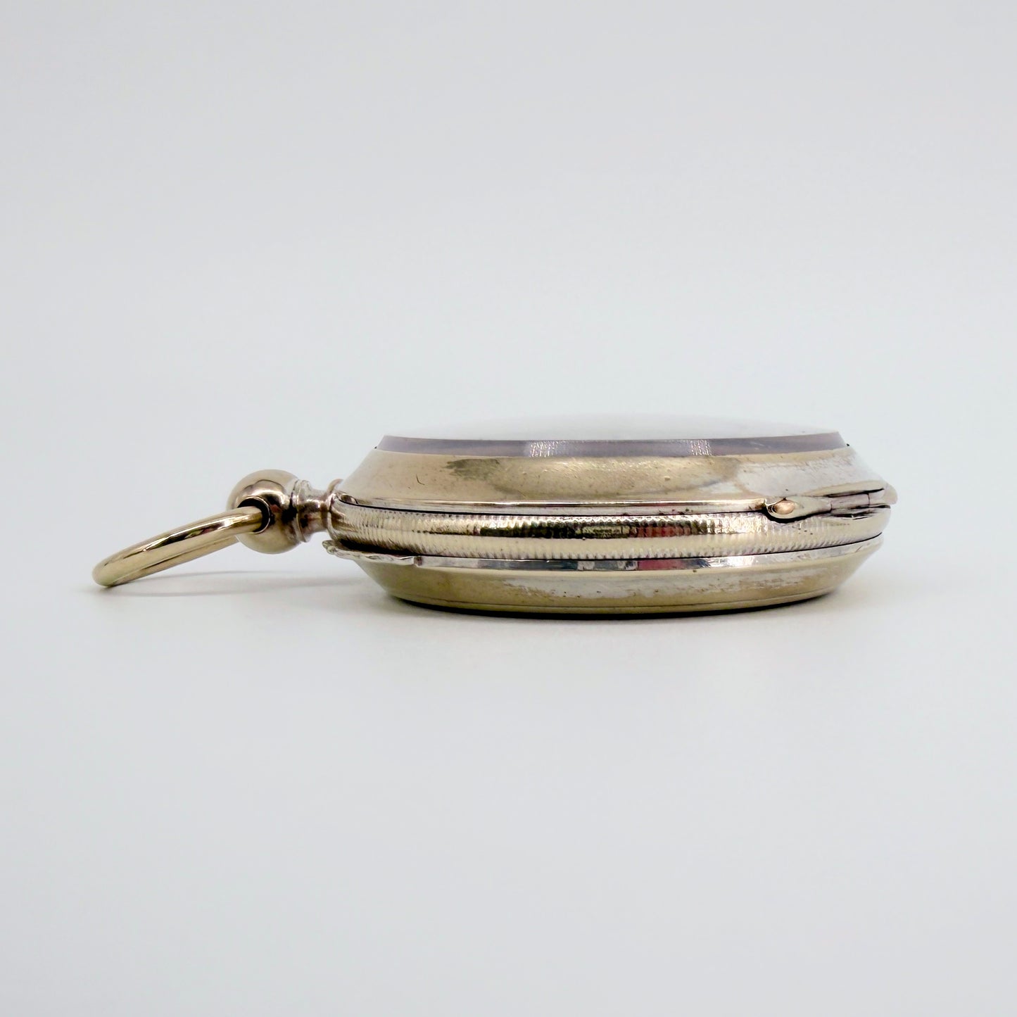Antique Swiss Key Wound Pocket Watch – Silver Plated Case – Working