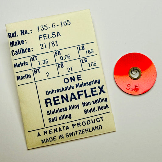 Felsa 21 / 81 - Watch Mainspring – 1.35 x 0.06 x 165