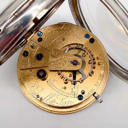 Silver Fusee Pocket Watch by Thomas Russell & Son, Chester 1892  - image 10
