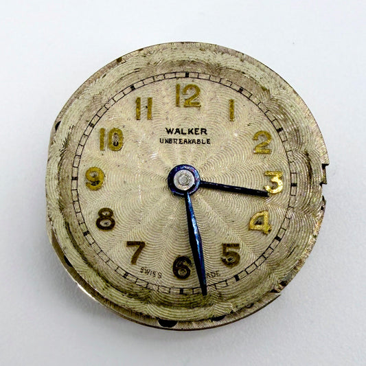 AS 676 “Walker Unbreakable” Watch Movement & Dial - 15 Jewel - Working