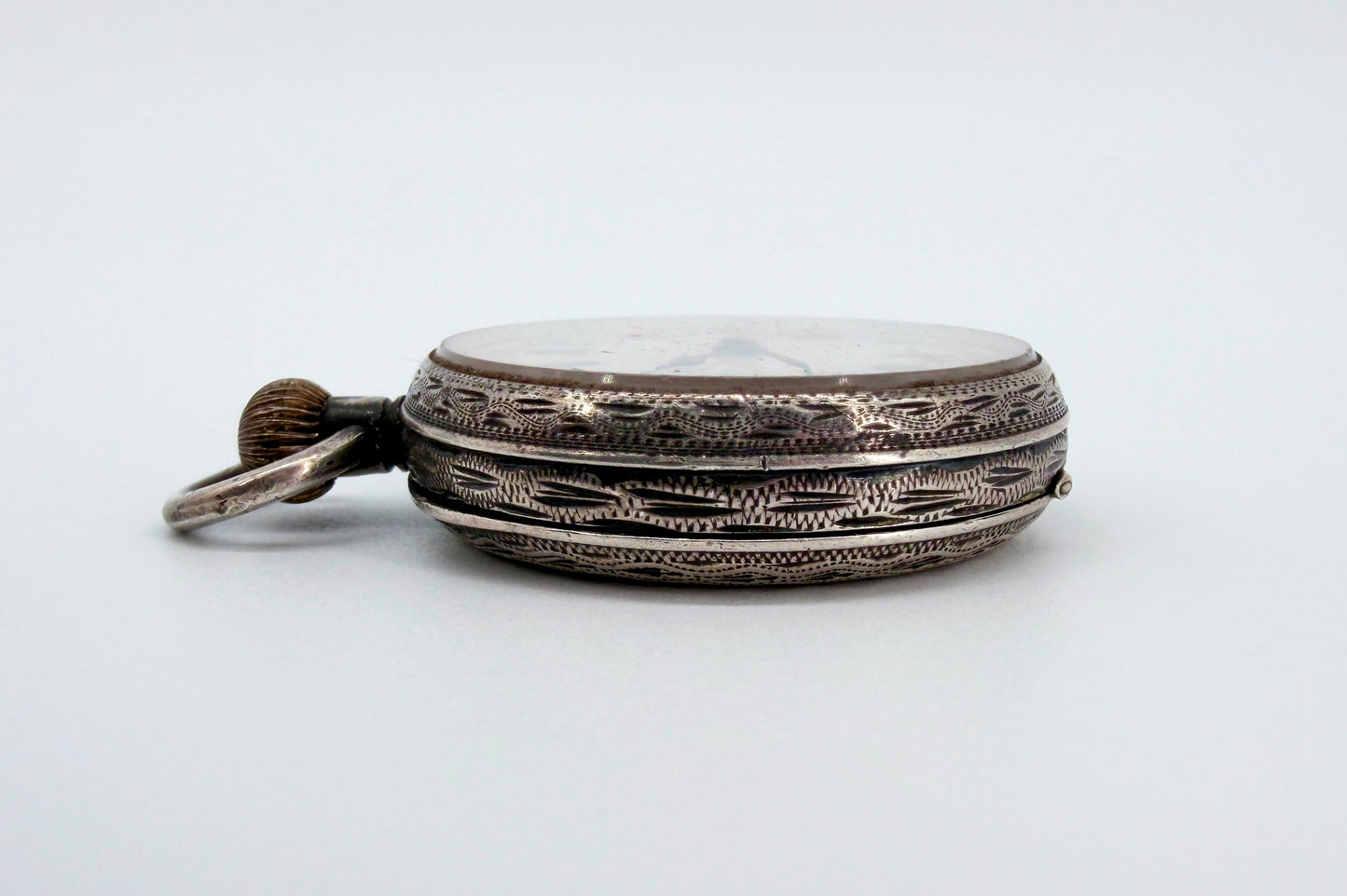 Antique Swiss 935 Silver Pocket Watch - Working Requires Repair