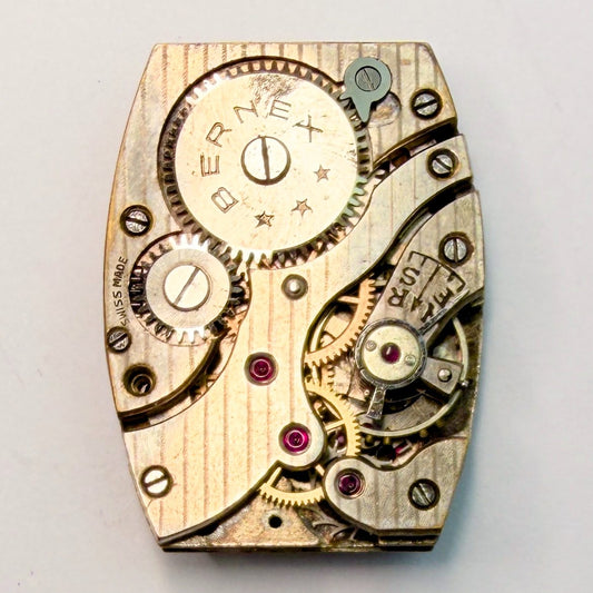 Bernex Tonneau Watch Movement, 26.8x19.9mm – For Spares or Repair - image 1