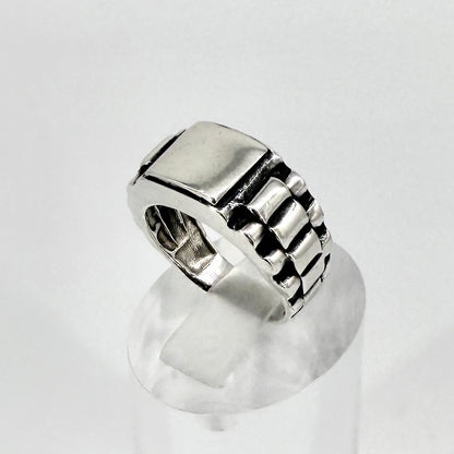 Vintage Sterling Silver Signet Ring 925 UK Size M½