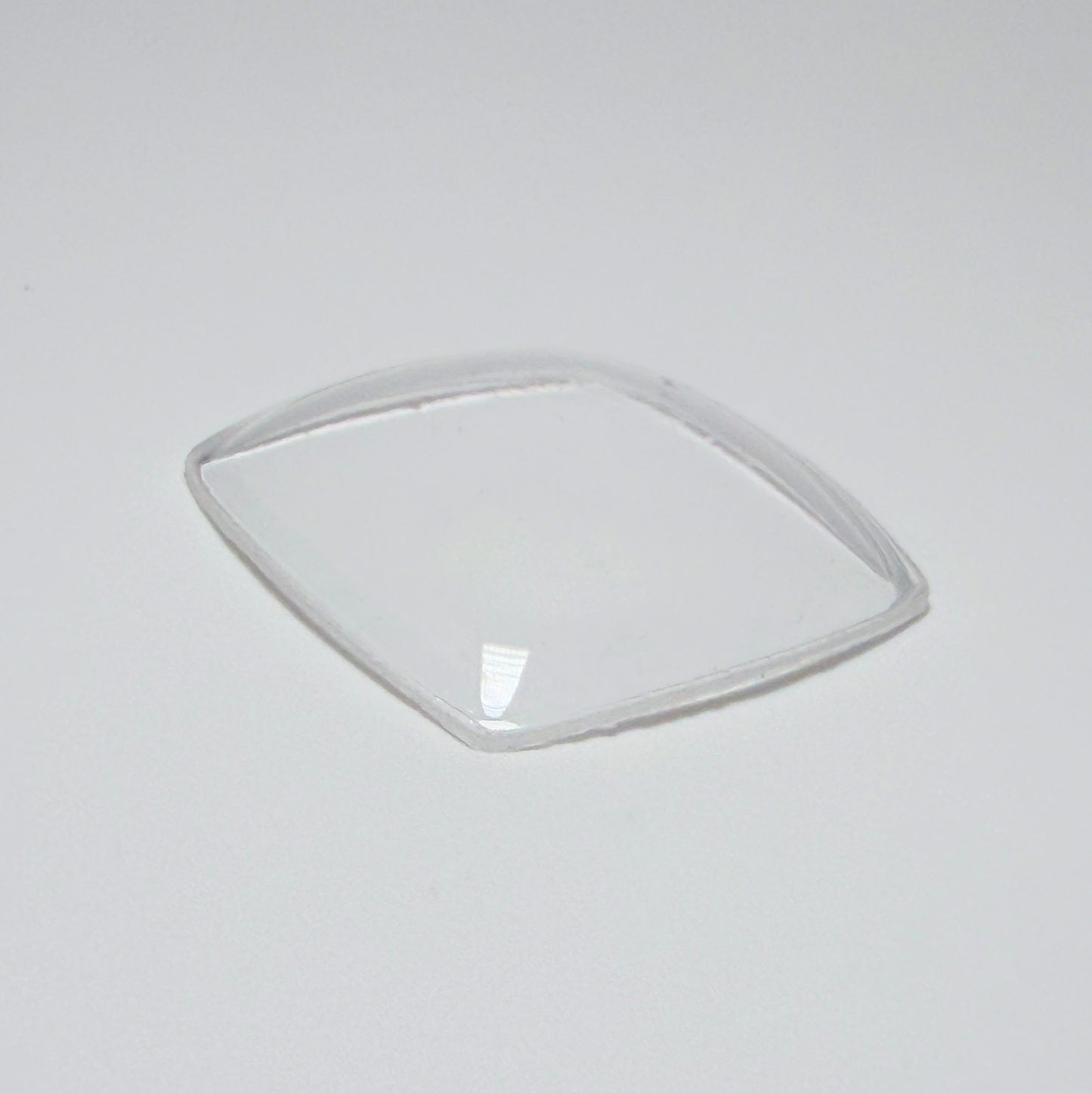 Curved Square - Bottom Edge Curved (Both Sides) - G-S Flexo Acrylic Watch Crystals - Vintage New Old Stock