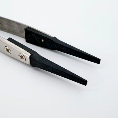 Set of 6 Precision Tweezers – Stainless Steel & Anti-Static Tips - Watchmaking, Electronics, Jewellery