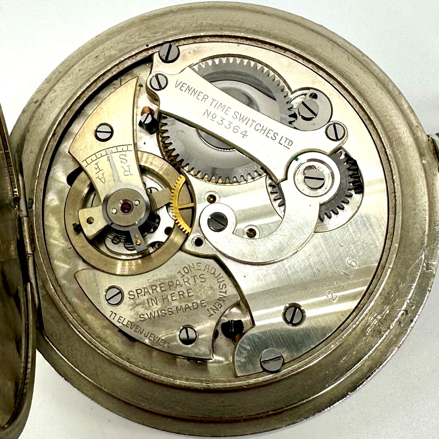 WW2 Air Ministry Venner Time Switches Stopwatch – Mark VI Ref. 6B/132, 11 Jewels, Swiss Made