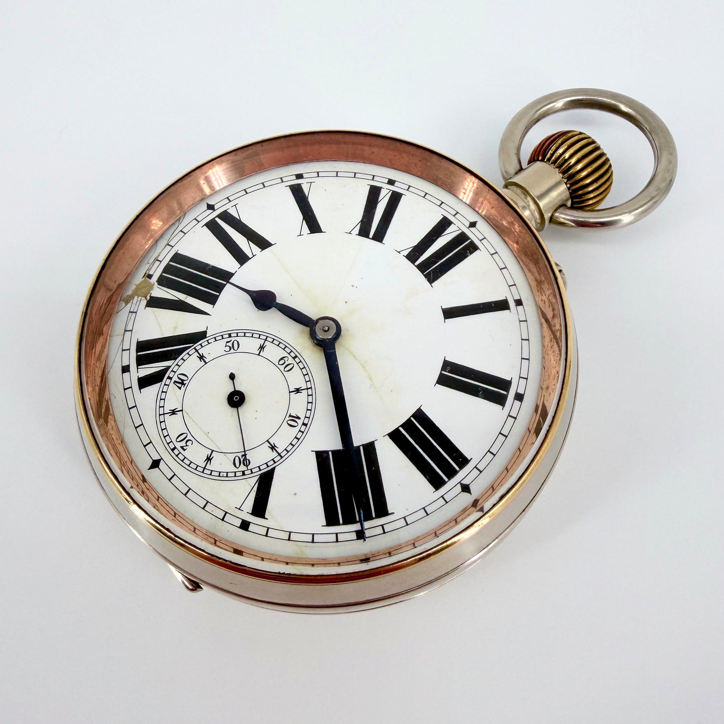 Antique DOXA Goliath Swiss Pocket Watch - 66mm - Working