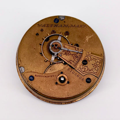 Antique Waltham Pocket Watch Movement - Model 1883 c.1891 - Spares/Repair