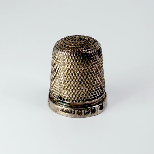 Antique Sterling Silver Thimble – "THE SPA" – H.G. & S.