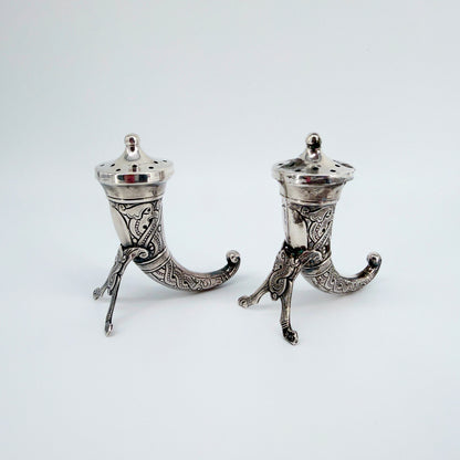 Pair of Antique Norwegian Silver Pepper Pots – Magnus Aase