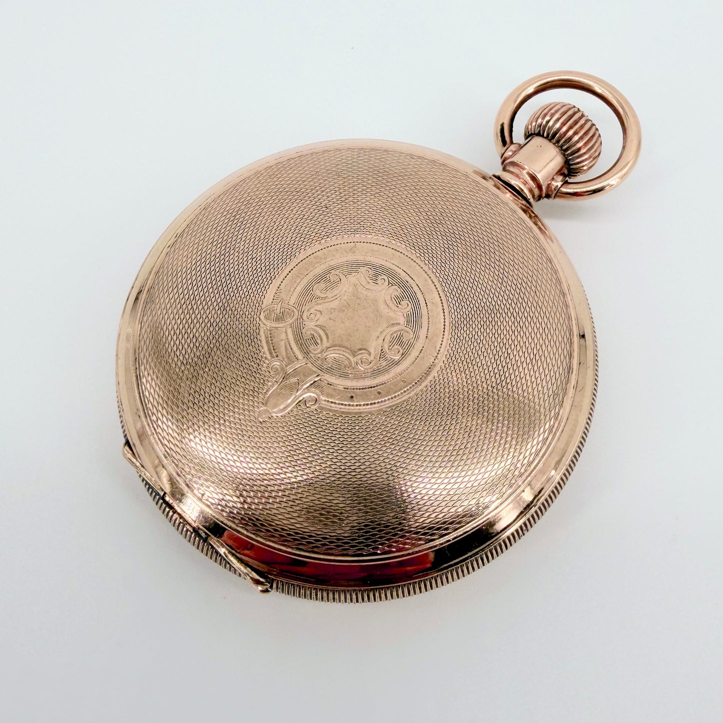 Antique Elgin Full Hunter Pocket Watch 1928 – Keystone Gold Filled Case – Working