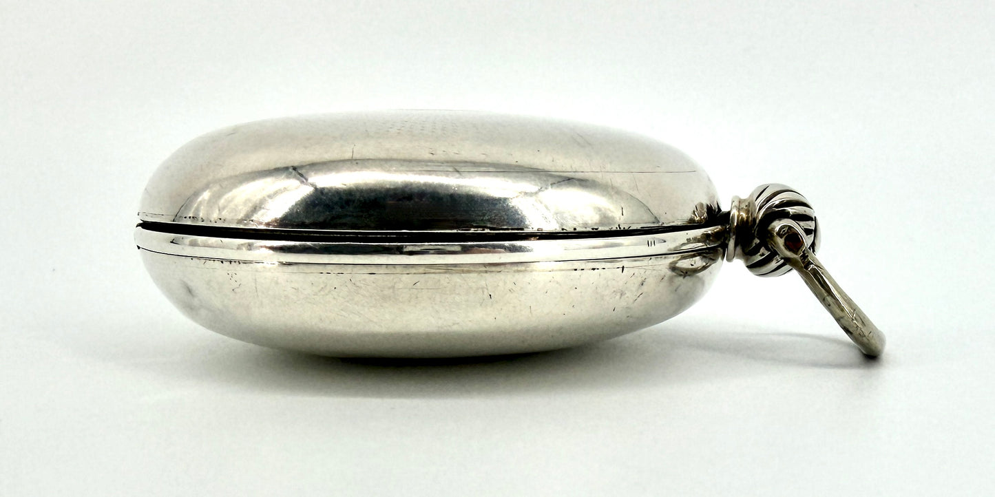 Antique Silver Cased Full Hunter Fusee Pocket Watch – London 1854 – J. Rogers