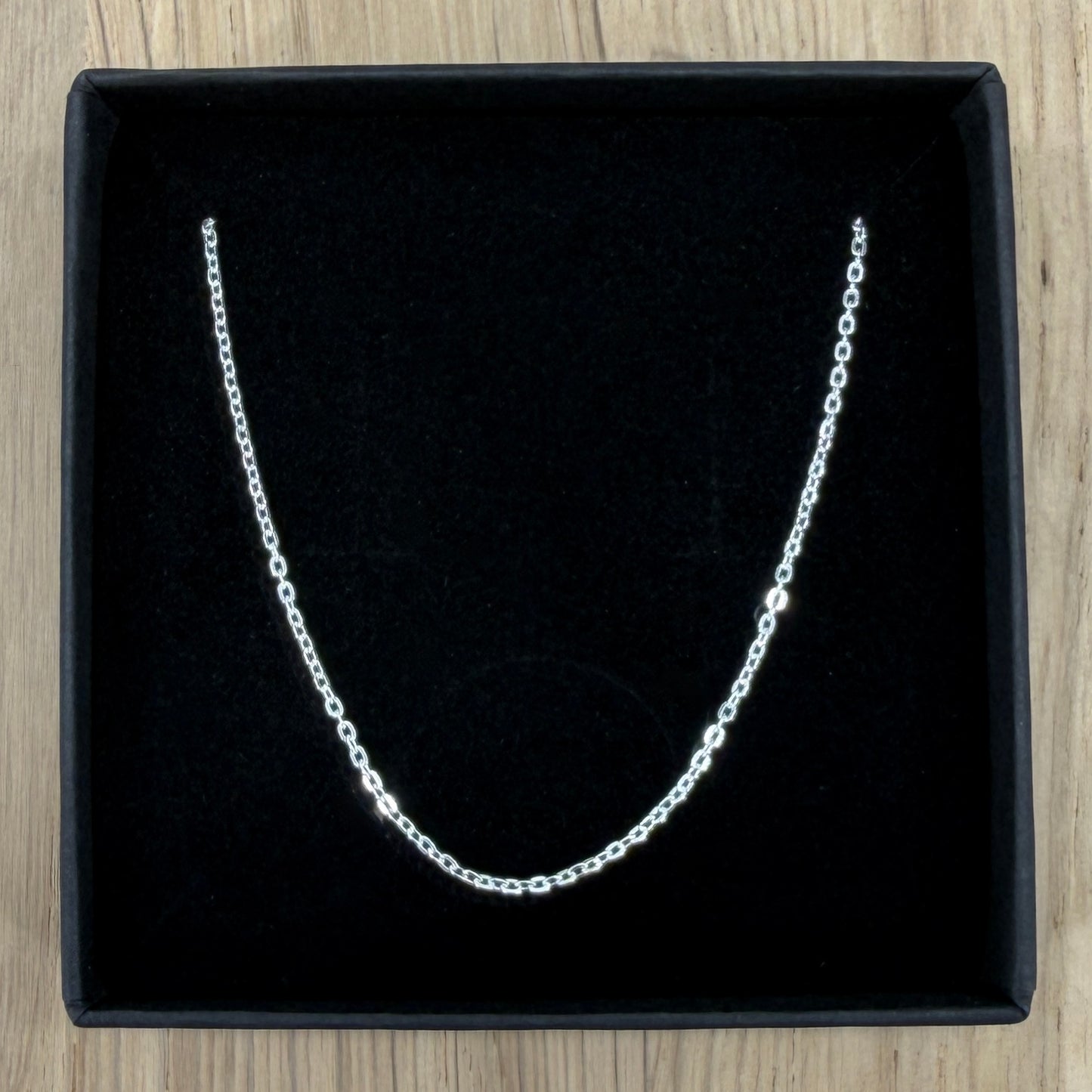 Brand New 925 Sterling Silver Trace Chain Necklace – 18" (45cm)
