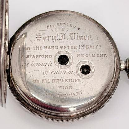 Antique Silver J.W. Benson “The Ludgate” Pocket Watch - London 1887 - Working