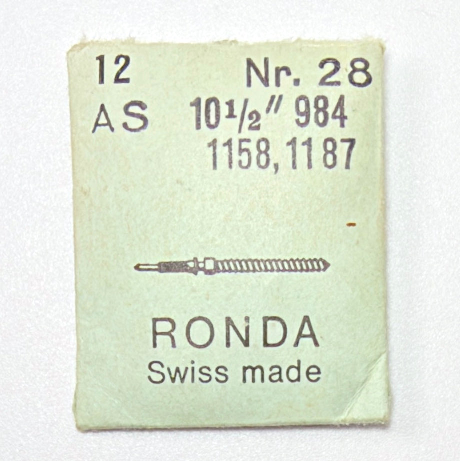AS 984, 1002, 1114, 1123, 1187, 1215, 1287, 1686, 1795 - Winding Stem - Ronda 28 - image 1