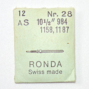 AS 984, 1002, 1114, 1123, 1187, 1215, 1287, 1686, 1795 - Winding Stem - Ronda 28